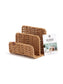 Woven desk organization , 6.1" x 4.2" x 5", BrownWoven Letter Sorter, Woven, Brown, 6.1" x 4.2" x 5", Brown, 6.1" X 4.2" X 5" Size, Set of 1, 843463160887
