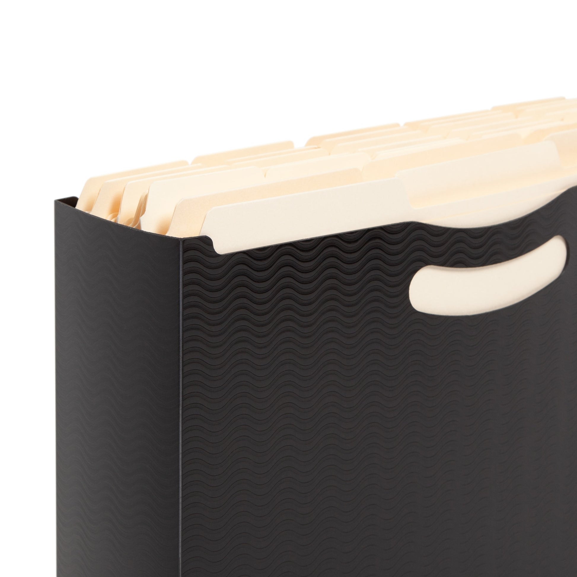 Poly File Boxes, 3-Inch Expansion, Black Color, Letter Size, Set of 1, 086486716314