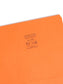 Standard File Folders, Straight-Cut Tab, Orange Color, Letter Size, Set of 100, 086486109413