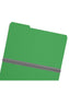 Pressboard File Folder, 1 inch Expansion, 1/3-Cut Tab, Green Color, Legal Size, Set of 25, 086486225465