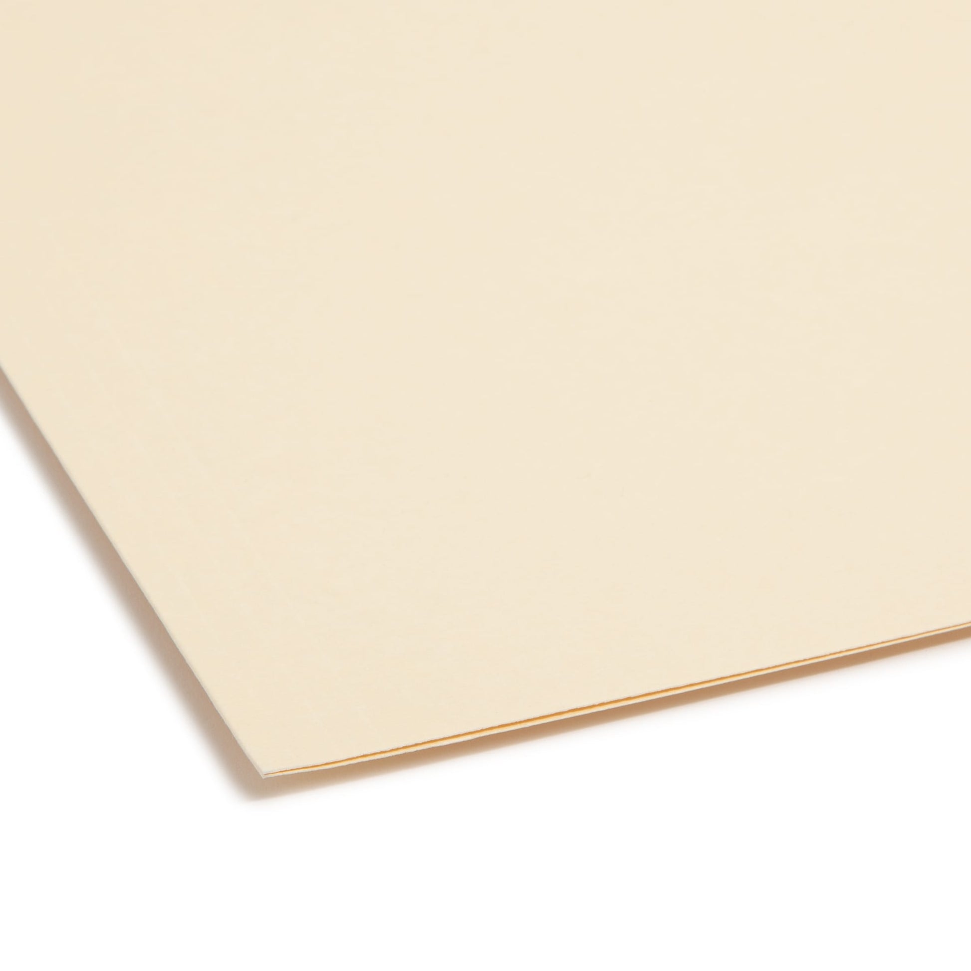 100% Recycled Reinforced Tab Fastener File Folders, Manila Color, Legal Size, Set of 50, 086486195478