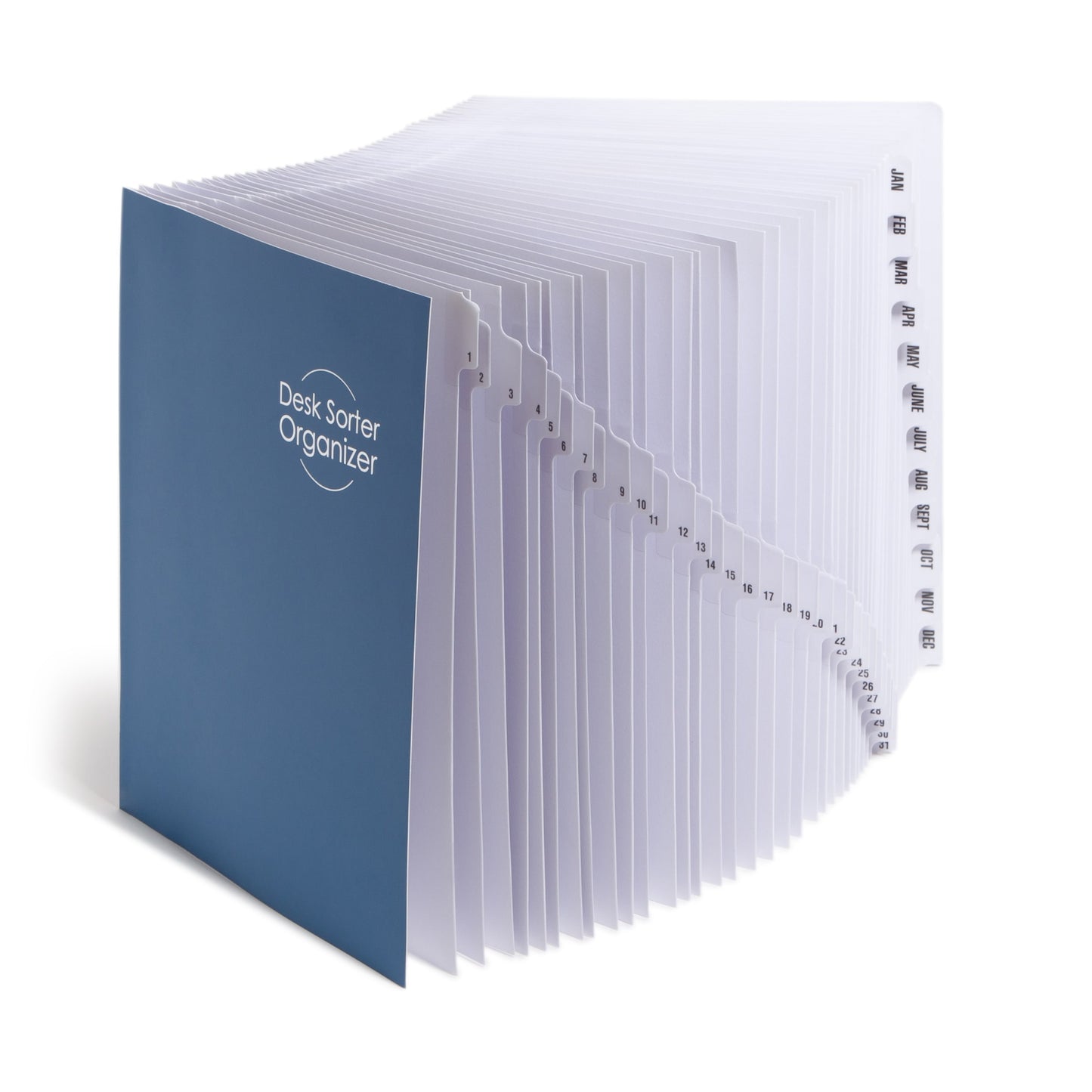 Desk File/Sorters, Dark Blue Color, Letter Size, Set of 1, 086486892353