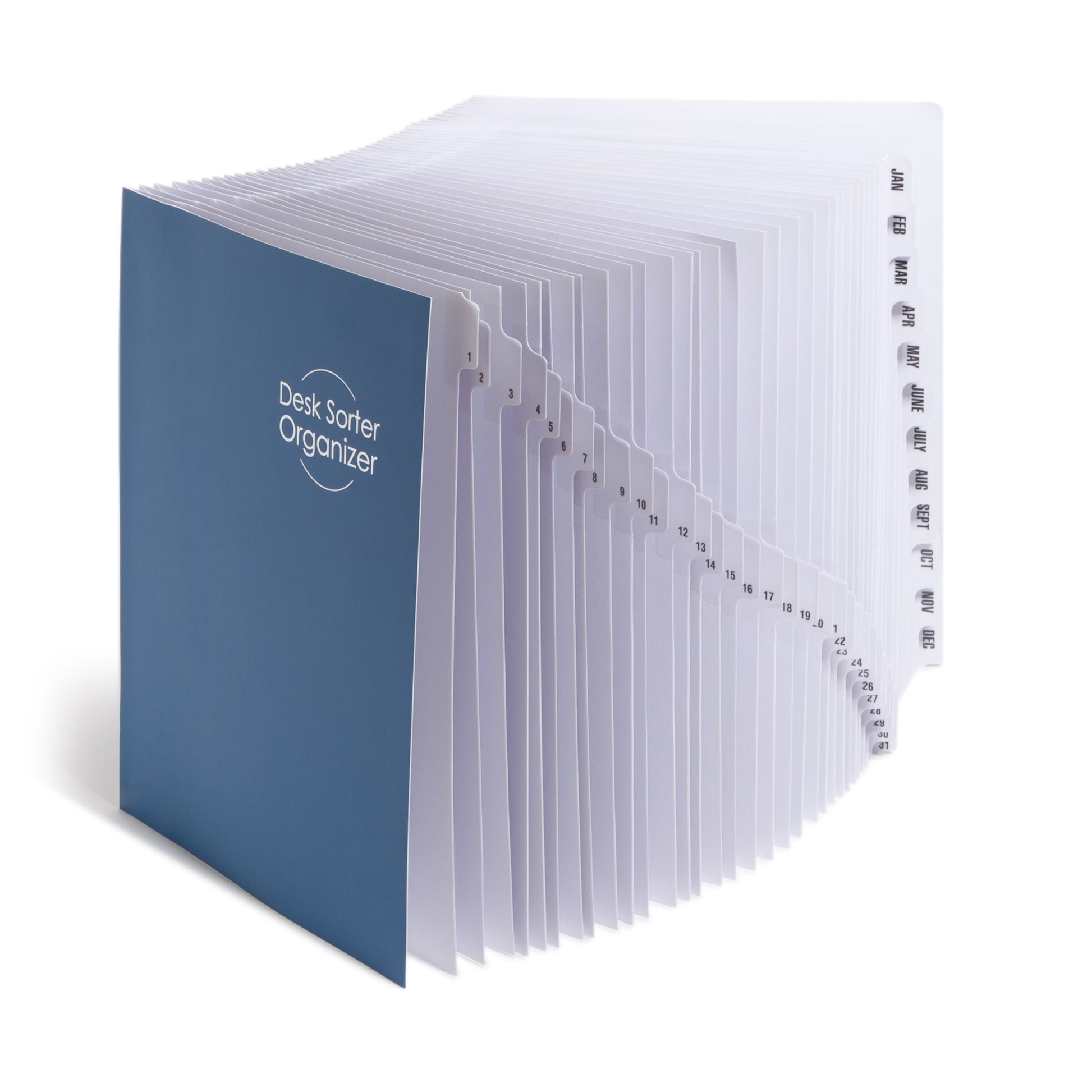 Desk File/Sorters, Dark Blue Color, Letter Size, Set of 1, 086486892353