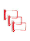 U-Clip Bonded Fastener, 2-Inch Capacity, Red Color, 2" Capacity Size, Set of 100, 086486682602