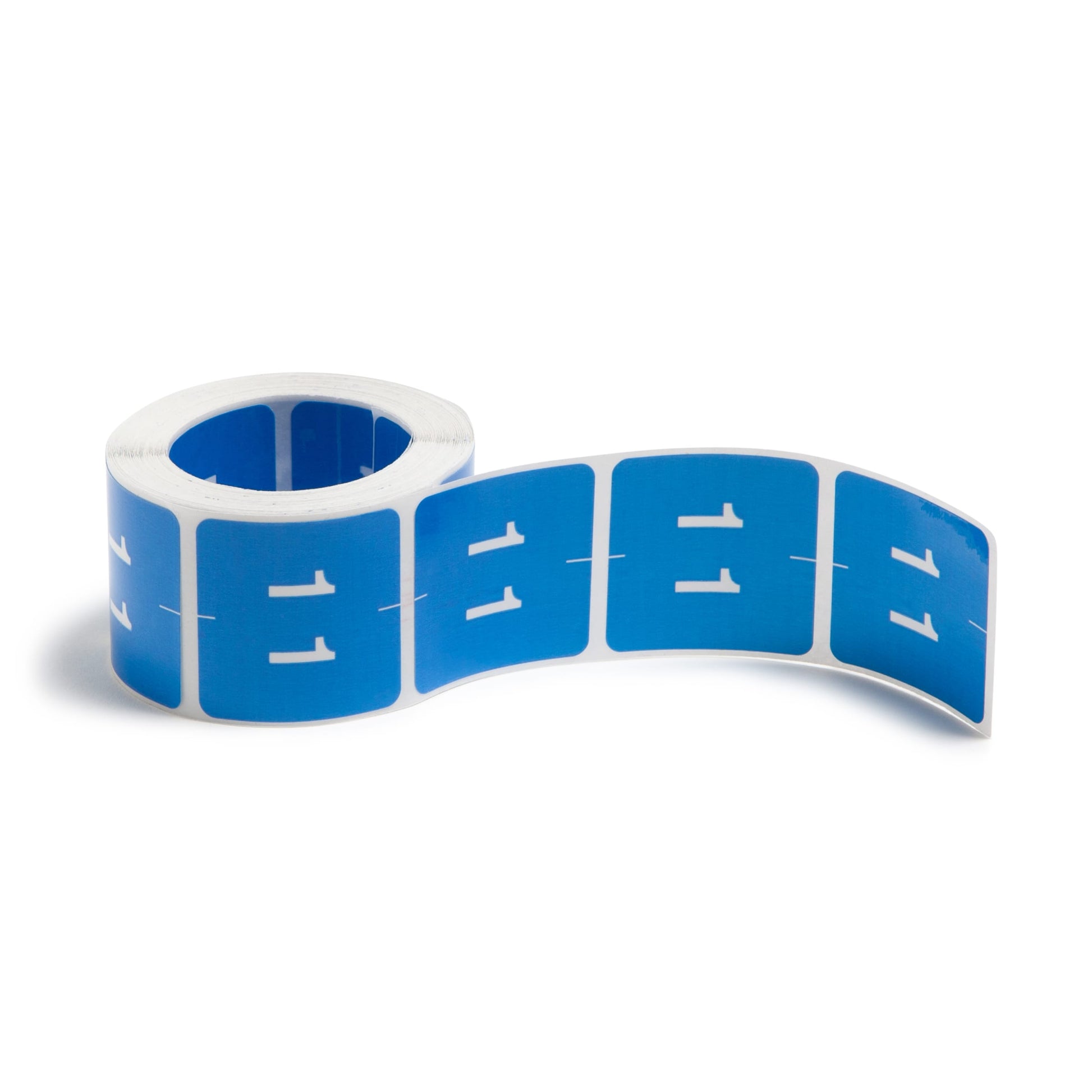 DCC Color-Coded Numeric Labels - Rolls, Light Blue Color, 1-1/2" X 1-1/2" Size, Set of 250, 086486674218