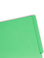 Shelf-Master® Reinforced Tab End Tab File Folders, Straight-Cut Tab, Green Color, Letter Size, Set of 100, 086486251105