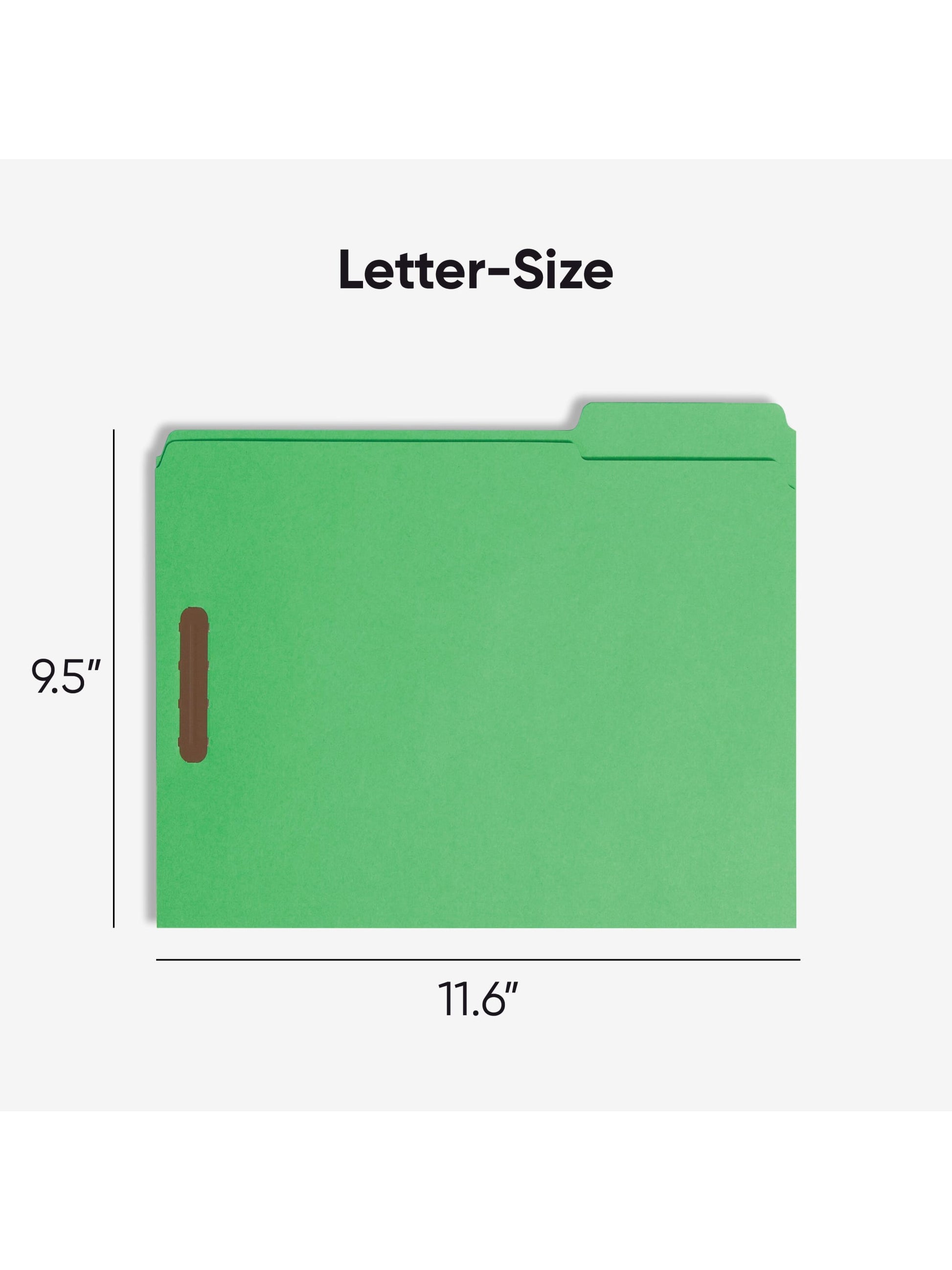 Reinforced Tab Fastener File Folders, 1/3-Cut Tab, 2 FastenersReinforced Tab Fastener File Folders, 1/3 Cut, Green, Letter, Green, Letter Size, Set of 50, 086486121408