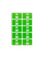 AlphaZ® ACCS Color Coded Alphabetic Labels - Sheets, Light Green Color, 1" X 1-5/8" Size, Set of 100, 086486671835