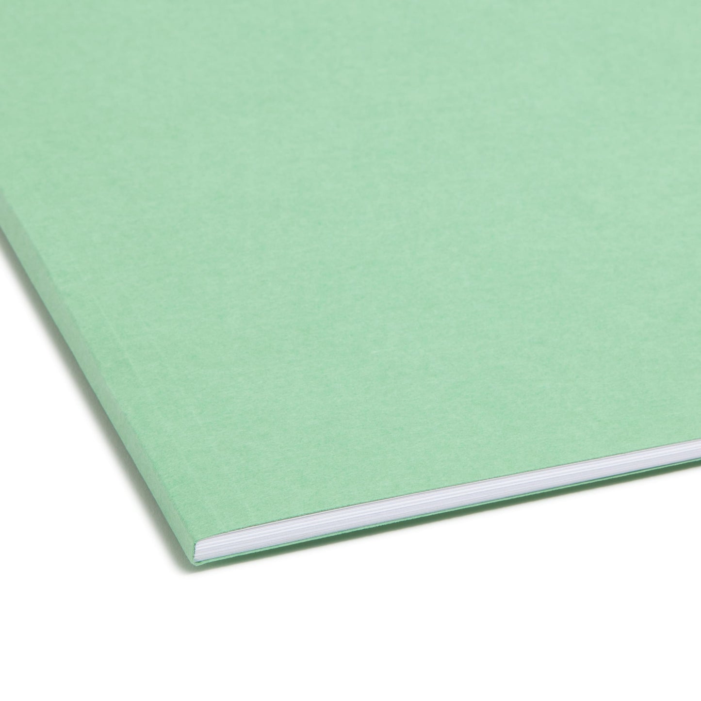 100% Recycled Reinforced Tab Fastener File Folders, Green Color, Letter Size, Set of 50, 086486121415