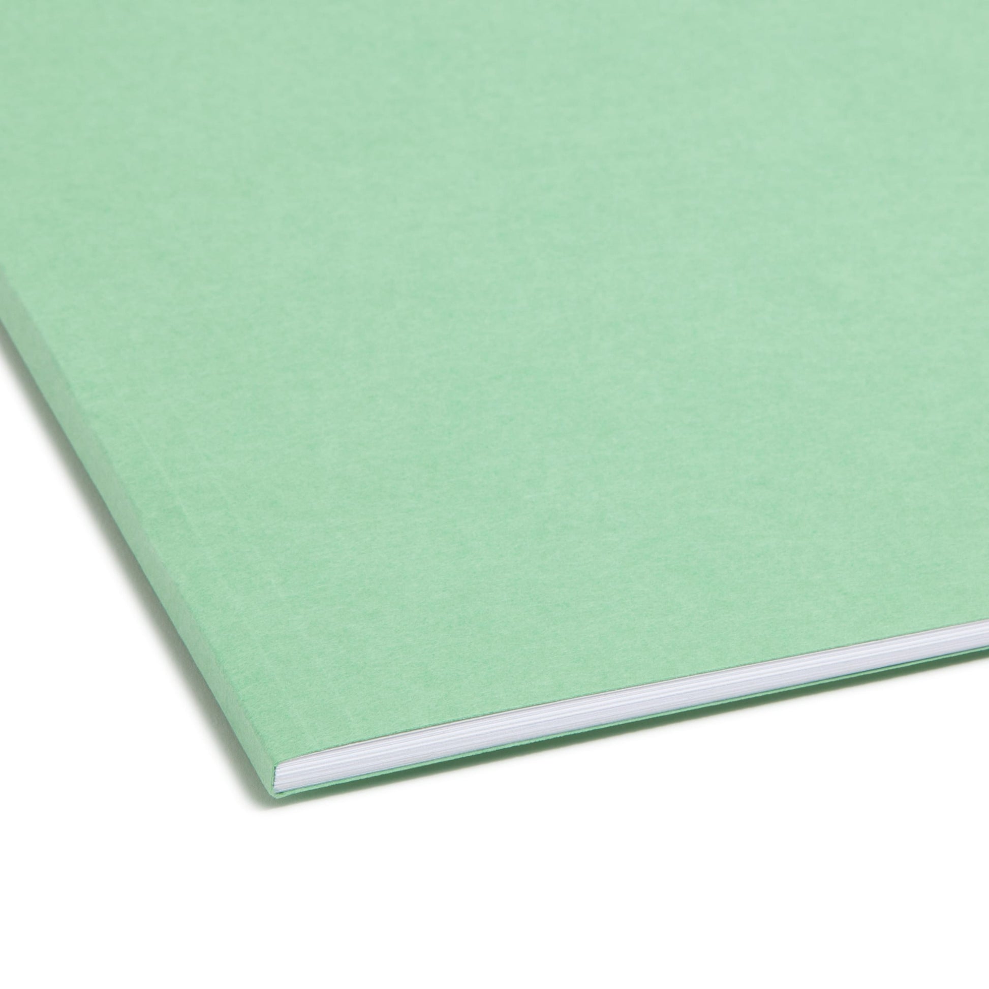 100% Recycled Reinforced Tab Fastener File Folders, Green Color, Letter Size, Set of 50, 086486121415