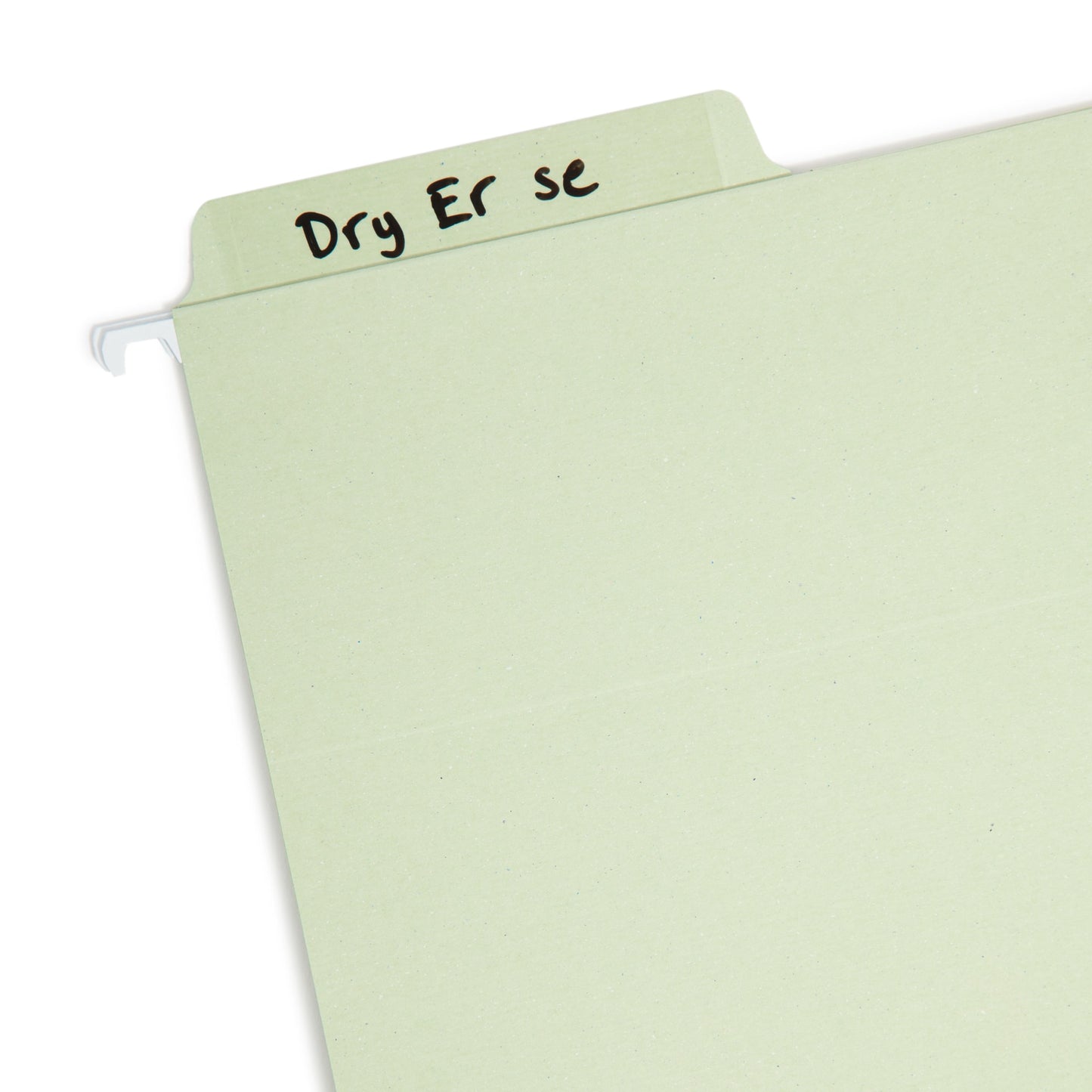 Erasable FasTab® Hanging File Folders, Moss Green Color, Letter Size, Set of 20, 086486640329