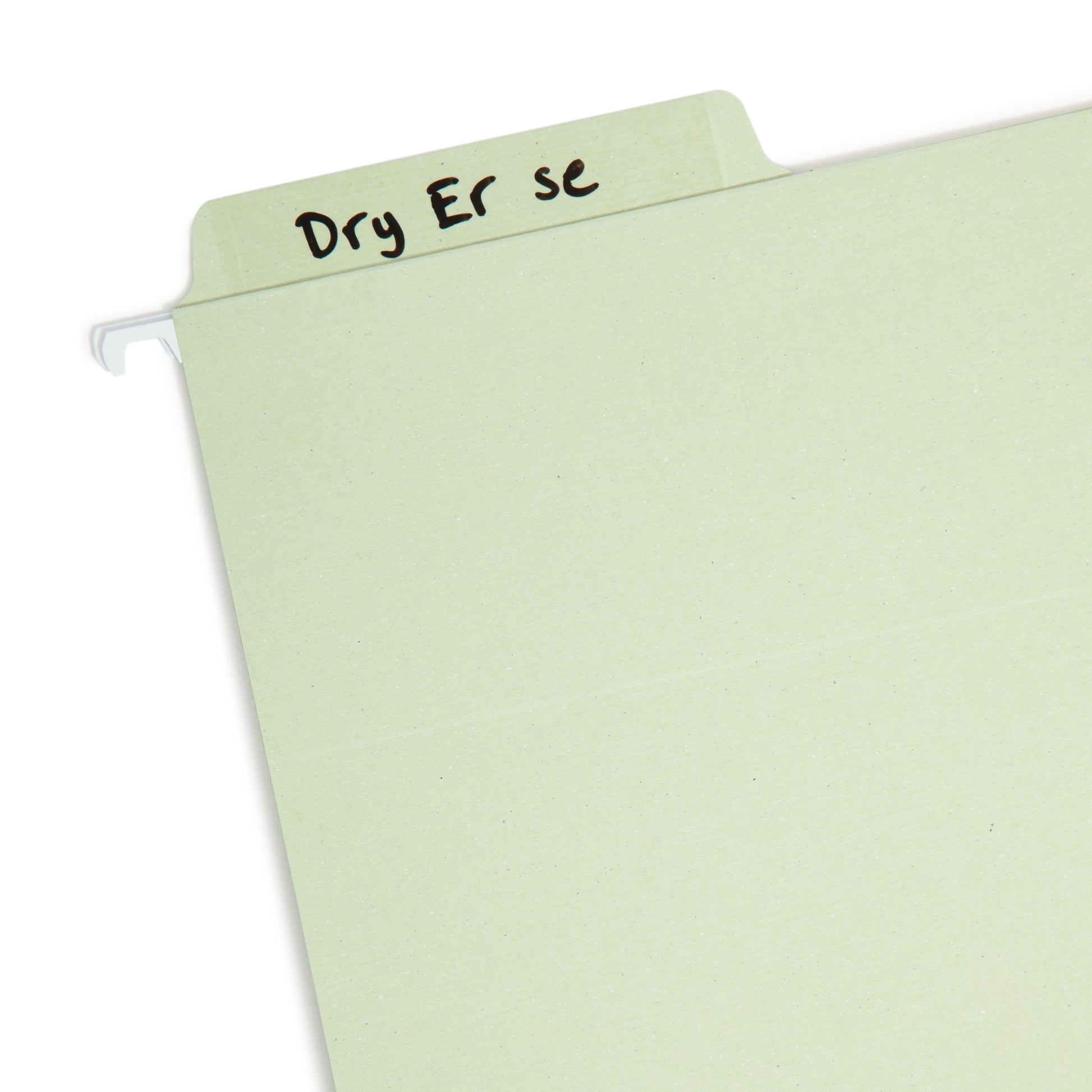 Erasable FasTab® Hanging File Folders, Moss Green Color, Letter Size, Set of 20, 086486640329