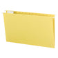 Standard Hanging File Folders with 1/5-Cut Tabs, Yellow Color, Legal Size, Set of 25, 086486641692