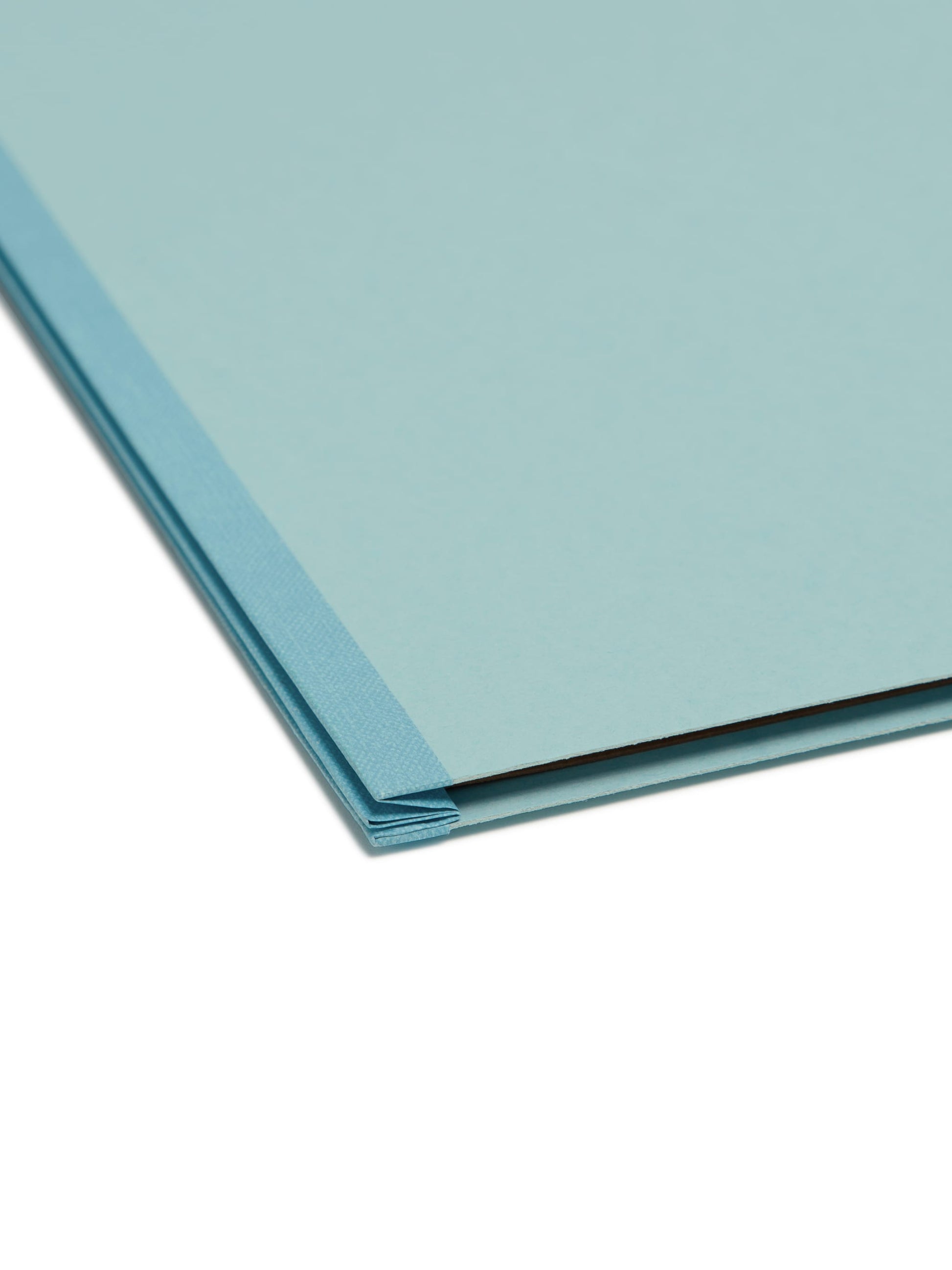 SafeSHIELD® Pressboard Classification File Folders, 1 Divider, 2 inch Expansion, Blue Color, Legal Size, Set of 0, 30086486187306