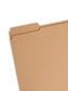 Reinforced Tab Fastener File Folders, 1/3-Cut Tab, 1 Fastener, Kraft Color, Letter Size, Set of 50, 086486148344