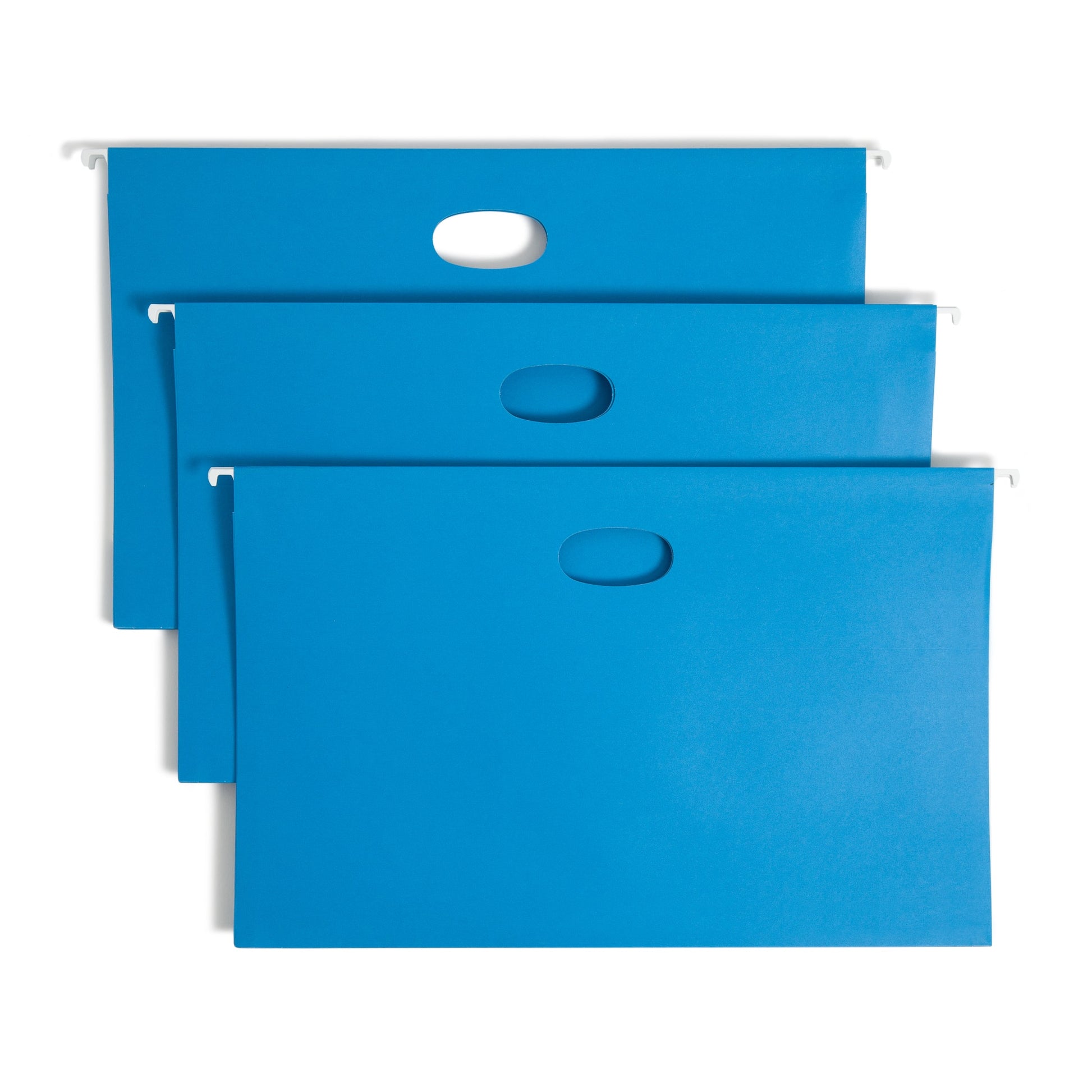 Hanging File Pockets with Tabs, 3" Expansion, Blue Color, Legal Size, Set of 25, 086486643702