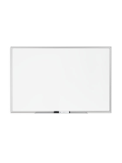 Metal Frame Dry Erase Board, Silver, White, 35" x 23", 3 x 2, White, 35" X 23" Size, Set of 1, 812296020712