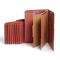SafeSHIELD® Pressboard Classification File Folders, 2 Dividers, 2 inch Expansion, 2/5-Cut Tab, Red Color, Legal Size, Set of 10, 30086486190757