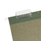 Standard Hanging File Folders with 1/5-Cut Tabs, Standard Green Color, Legal Size, Set of 25, 086486641555