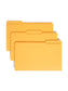 Reinforced Tab File Folders, 1/3-Cut Tab, Gold Color, Legal Size, Set of 100, 086486172349