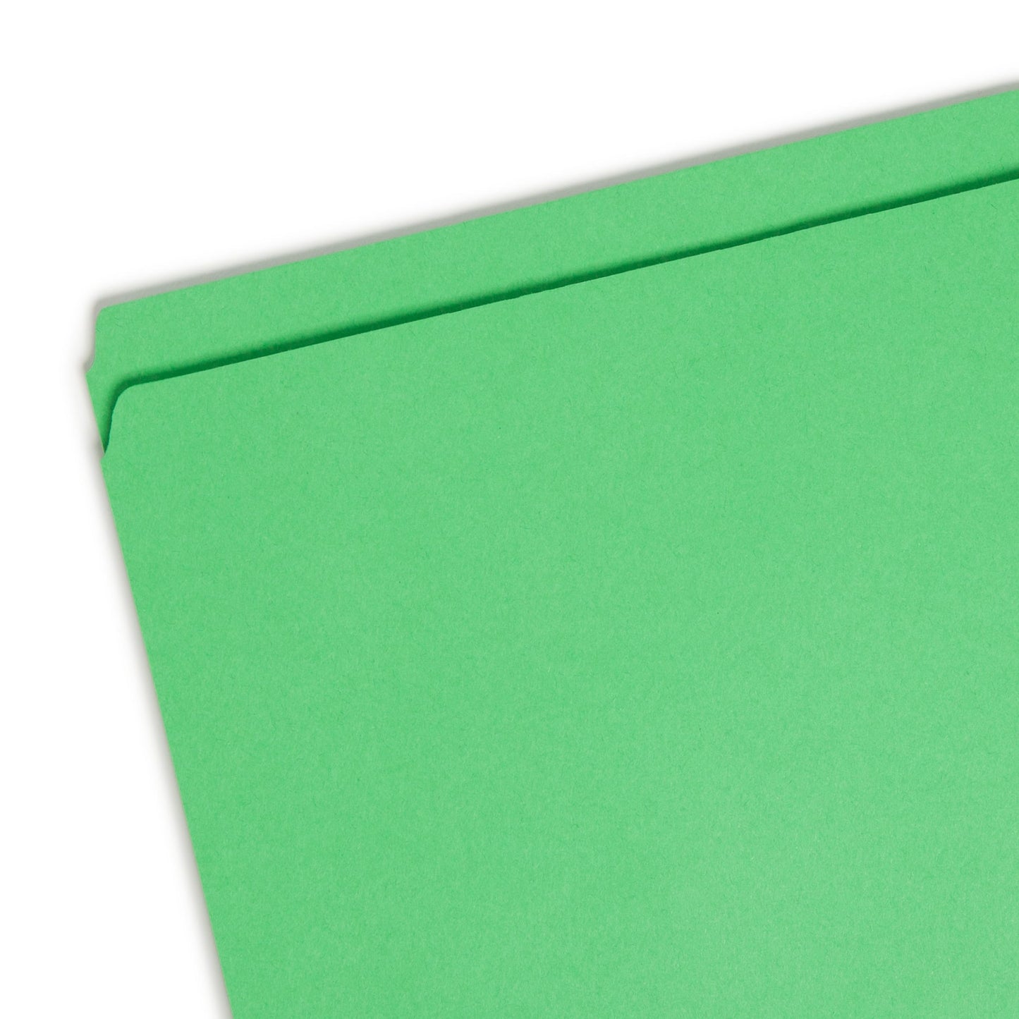 Reinforced Tab File Folders, Straight-Cut Tab, Green Color, Letter Size, Set of 100, 086486121101