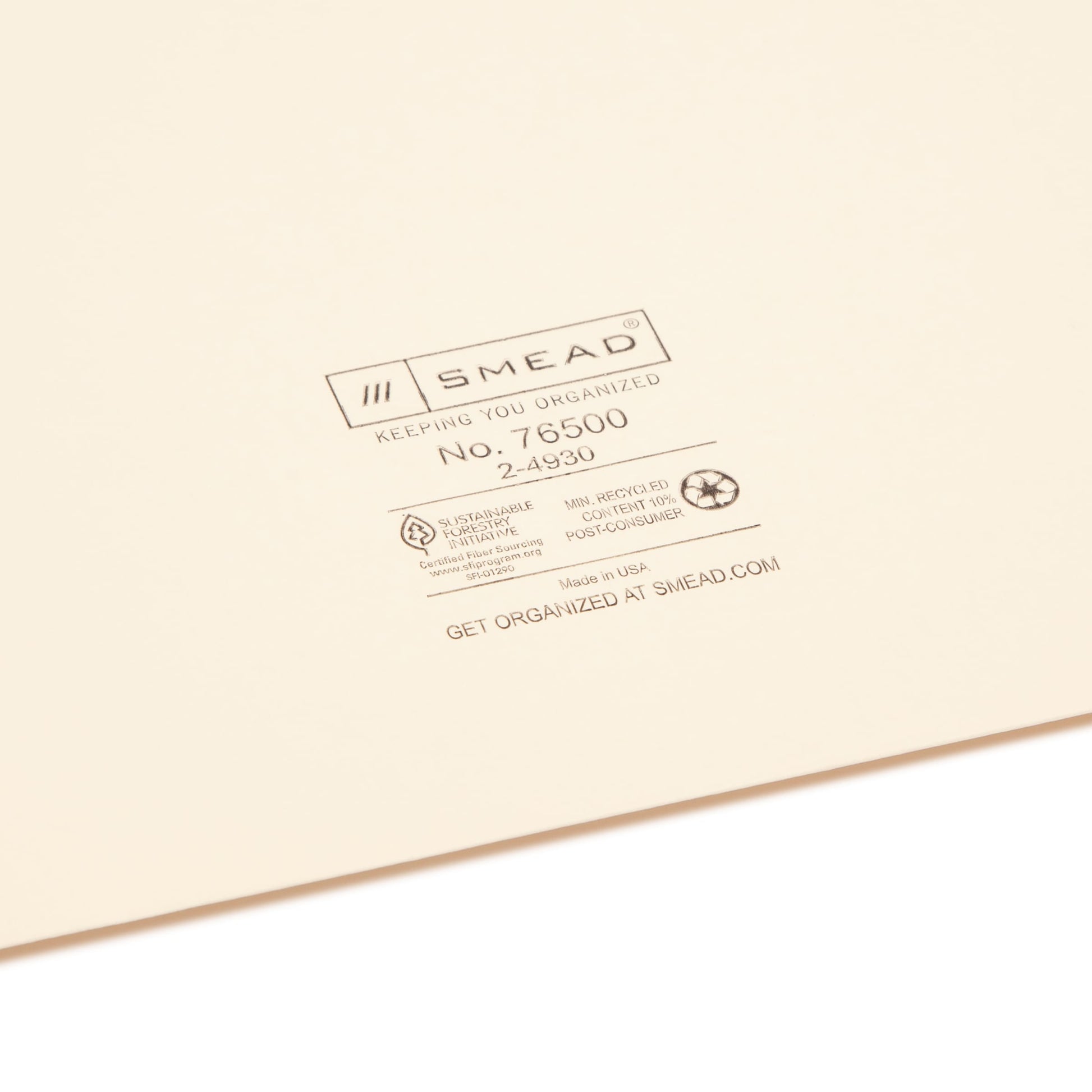 File Jackets, Flat-No Expansion, Straight-Cut Reinforced Tab, Manila Color, Legal Size, Set of 100, 30086486765009