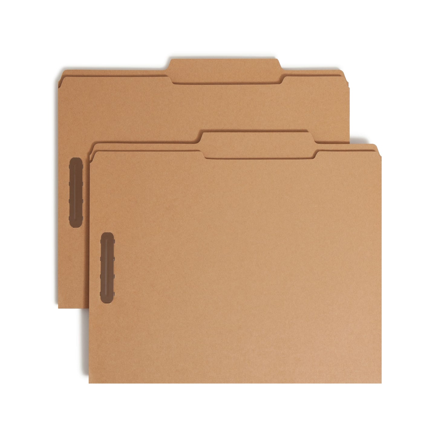 Reinforced Tab Fastener File Folders, 2/5-Cut Right of Center Tab, Kraft Color, Letter Size, Set of 50, 086486148801