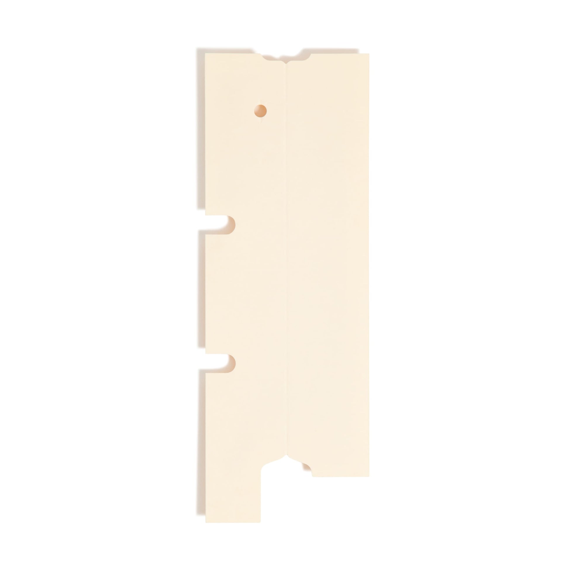 Self-Adhesive Multi-Use End Tab Converters, 1/2 inch Wide Tab, Manila Color, 9-1/4" X 3-1/4" Size, Set of 50, 086486680806