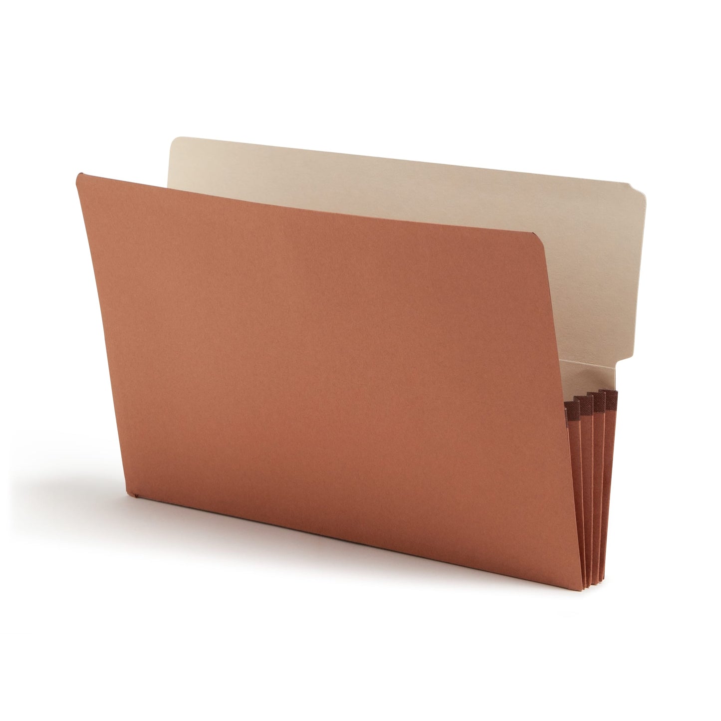 Reinforced End Tab File Pockets, 4 inch High Tab, 3-1/2 inch Expansion, Redrope Color, Legal Size, Set of 10, 30086486746244