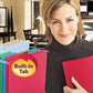 FasTab® Hanging File Folders, 1/3-Cut Tab, Red Color, Letter Size, Set of 20, 086486640961
