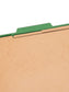 SafeSHIELD® Pressboard Classification File Folders, 3 Dividers, 3 inch Expansion, 2/5-Cut Tab, Green Color, Letter Size, Set of 10, 30086486140974