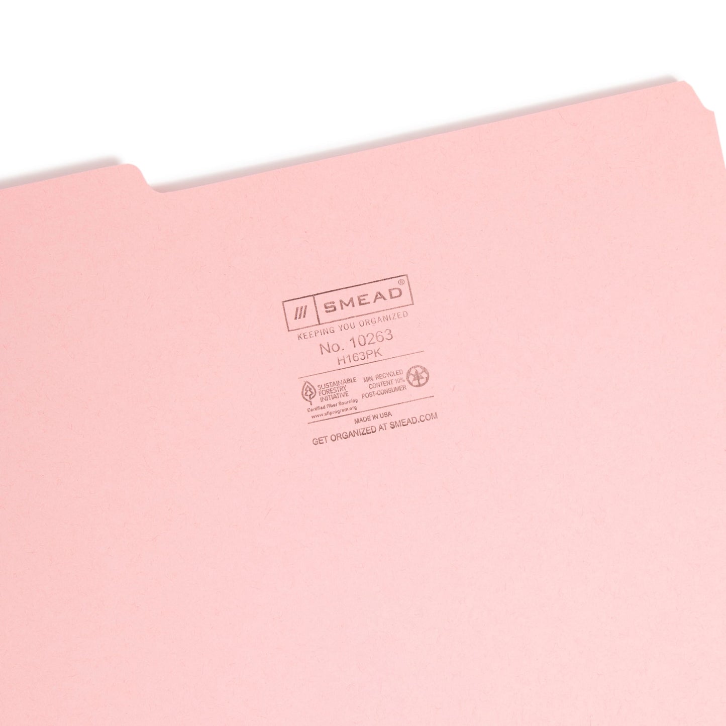 Interior File Folders, Pink Color, Letter Size, Set of 100, 086486102636