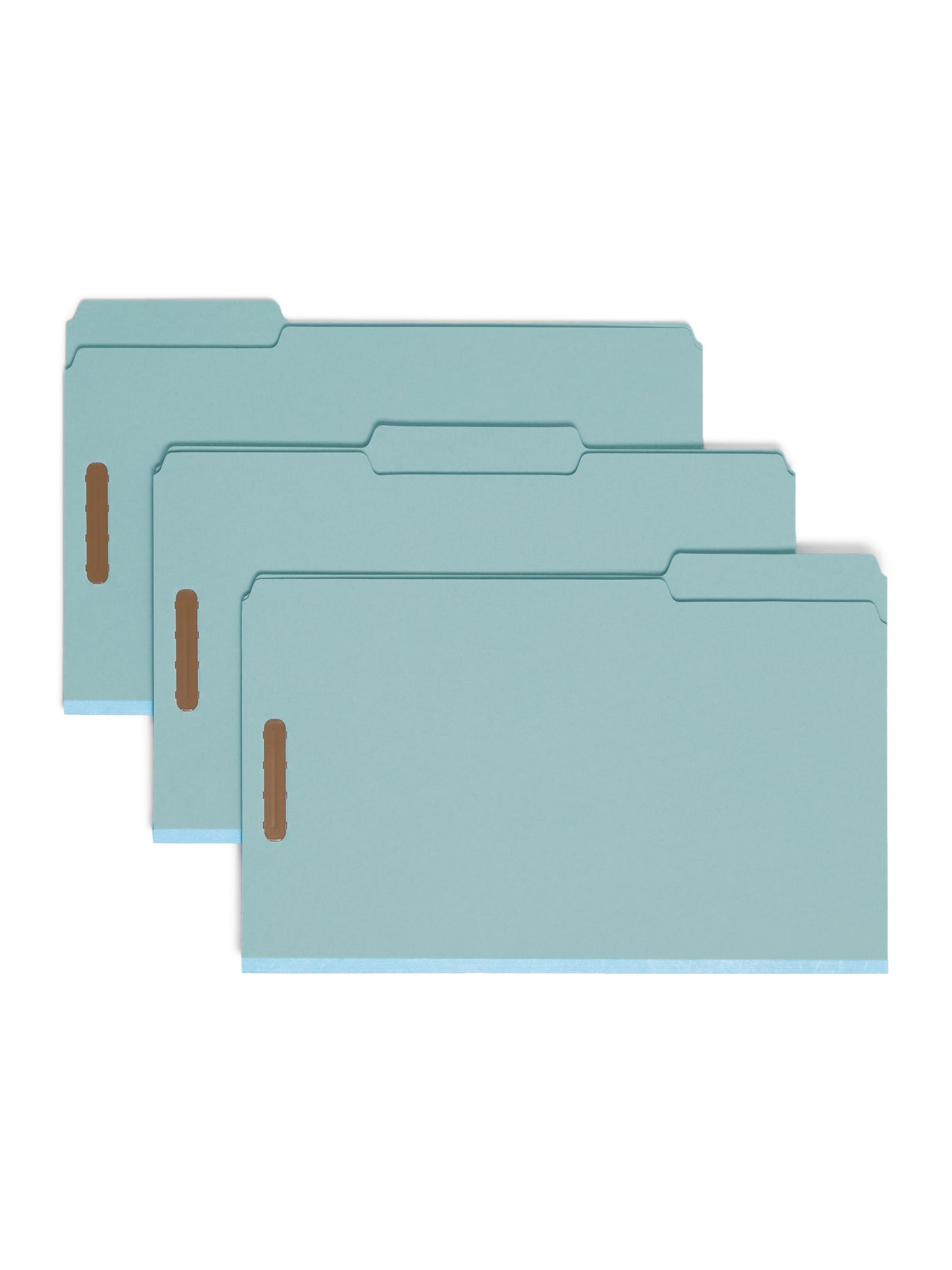 Pressboard Classification File Folders, 3 Dividers, 3 inch Expansion, Blue Color, Legal Size, Set of 0, 30086486190900