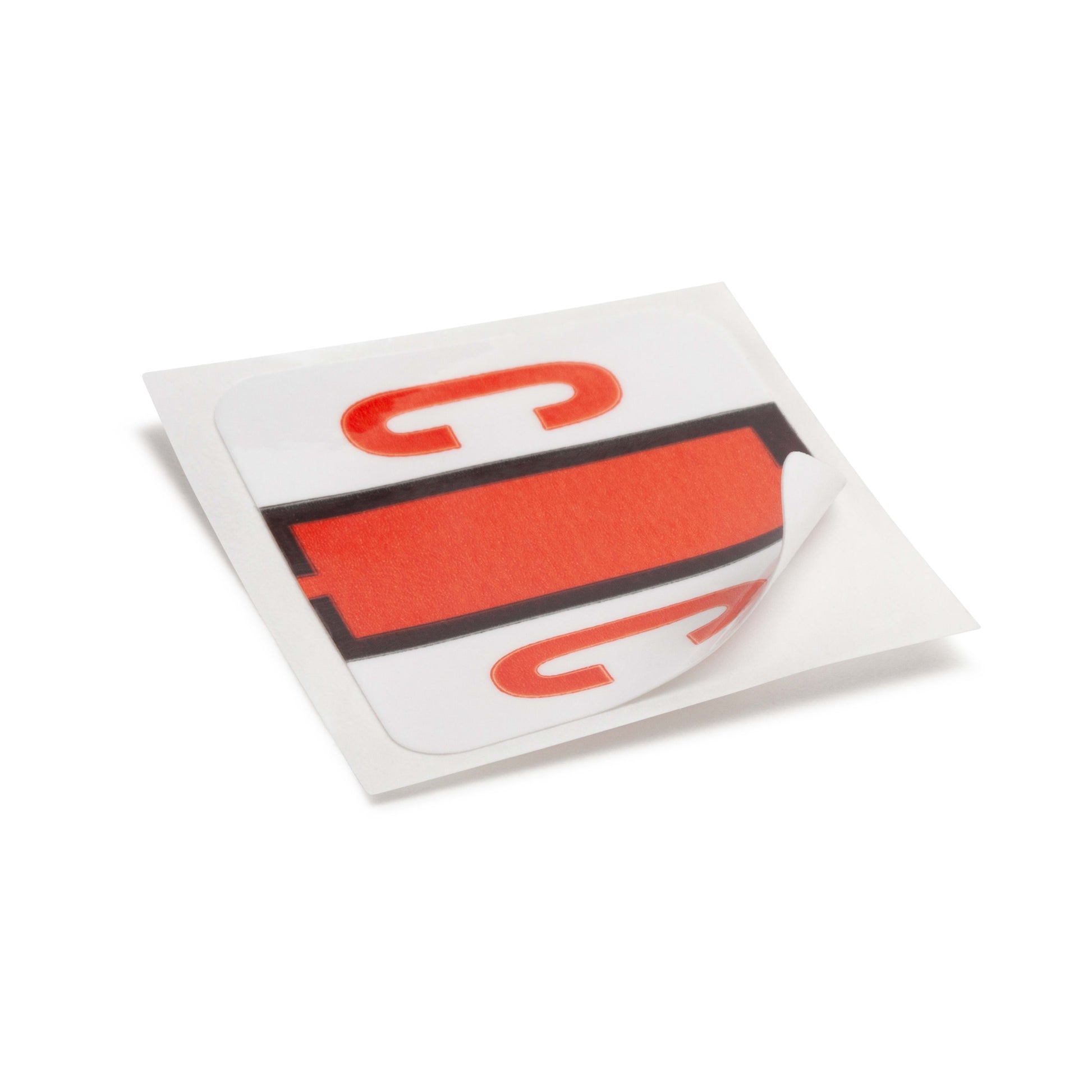 BCCR Bar Style Color-Coded Alphabetic Labels, A-Z Rolls, Dark Orange Color, 1-1/4" X 1" Size, Set of 50, 086486670739