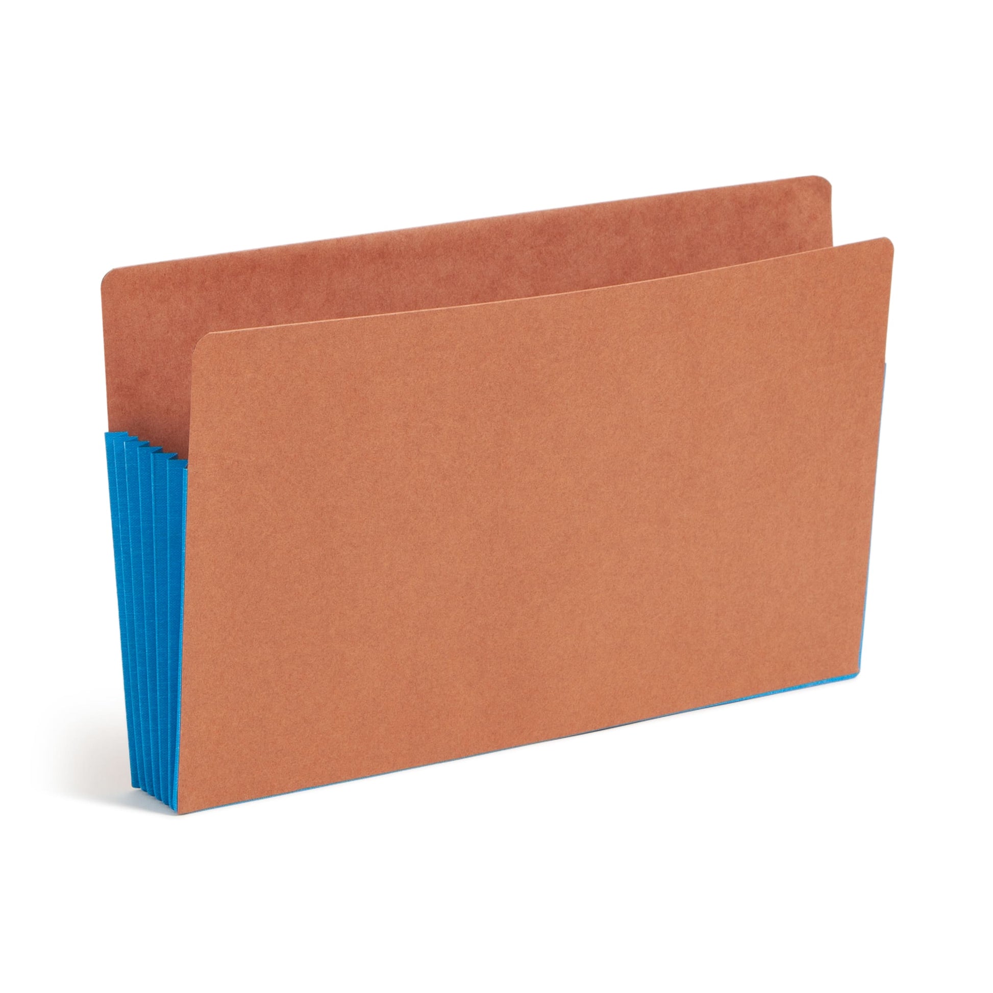 Reinforced End Tab File Pockets, Straight-Cut Tab, 5-1/4 inch Expansion, Blue Color, Extra Wide Legal Size, Set of 10, 30086486746893
