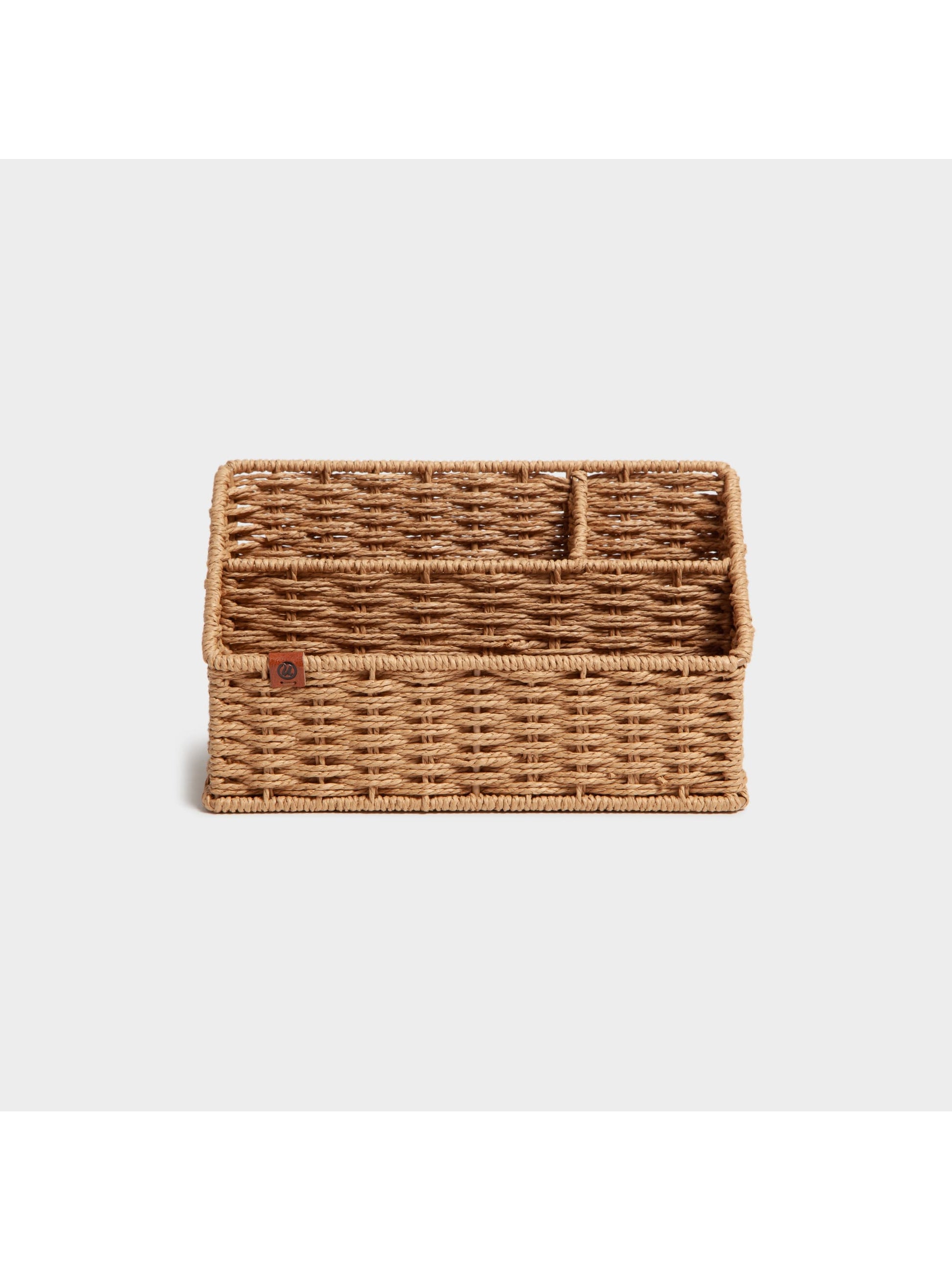 Woven Desktop Organizer, Woven, Brown, Brown, Set of 1, 843463160863