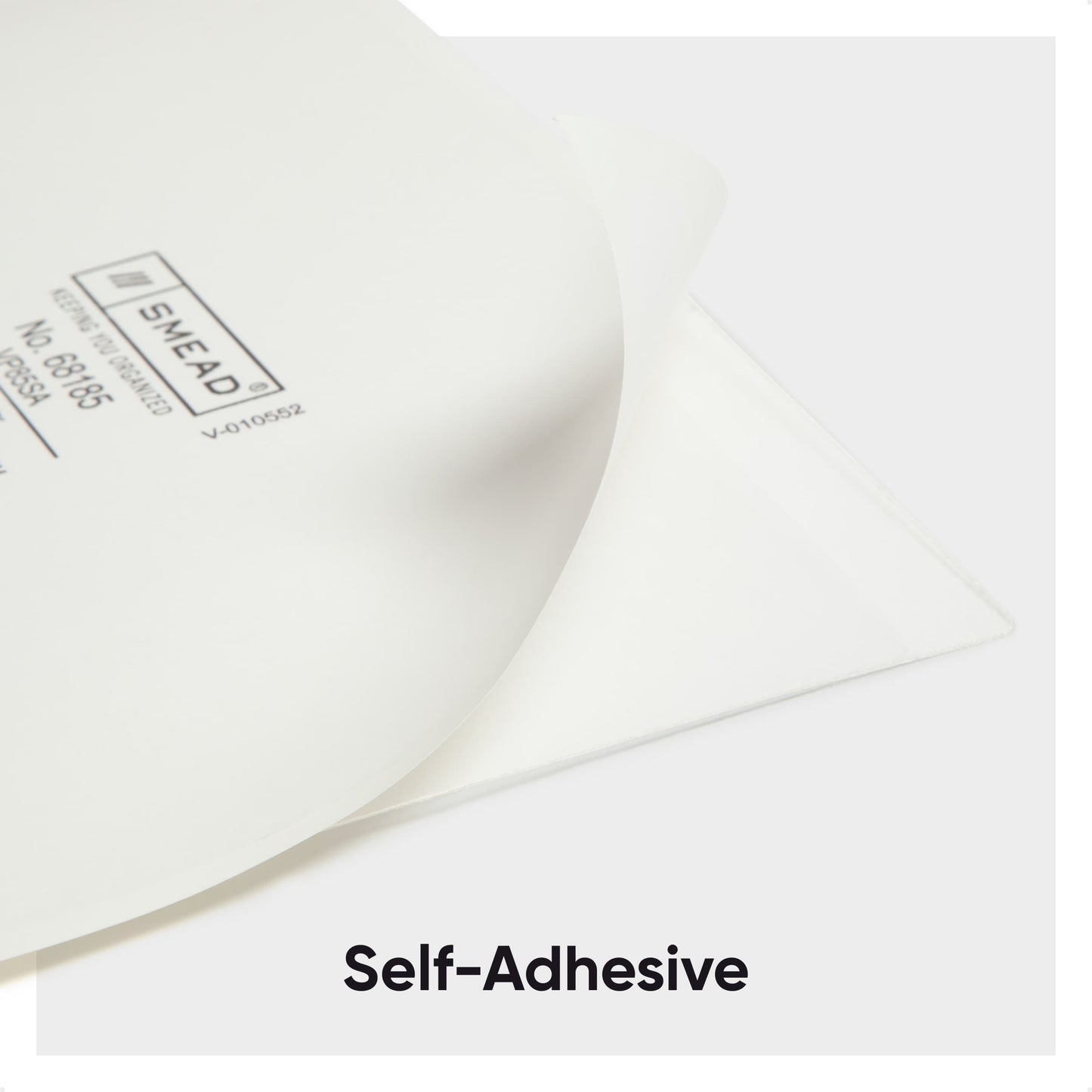 Self-Adhesive Poly Pockets, Clear Color, 9" X 5-1/2" Size, Set of 100, 086486681858