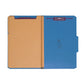SafeSHIELD® Pressboard Classification File Folders, 3 Dividers, 3 inch Expansion, 2/5-Cut Tab, Dark Blue Color, Legal Size, Set of 10, 30086486190962