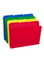 Poly File Folders, 1/3-Cut Tab, Assorted Colors Color, Letter Size, Set of 24, 086486105002