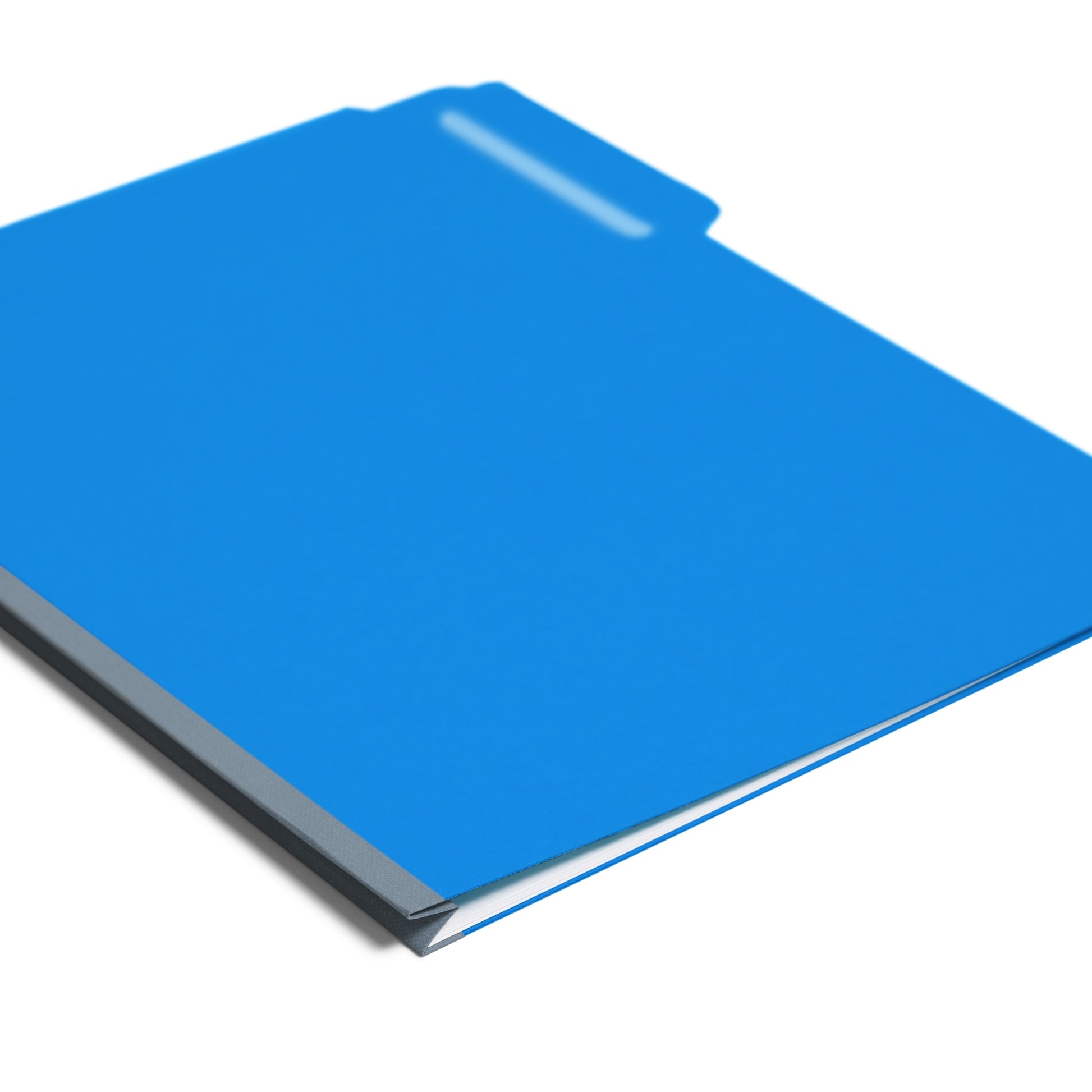 Pressboard File Folder, 1 inch Expansion, 1/3-Cut Tab, Dark Blue Color, Letter Size, Set of 25, 086486215411