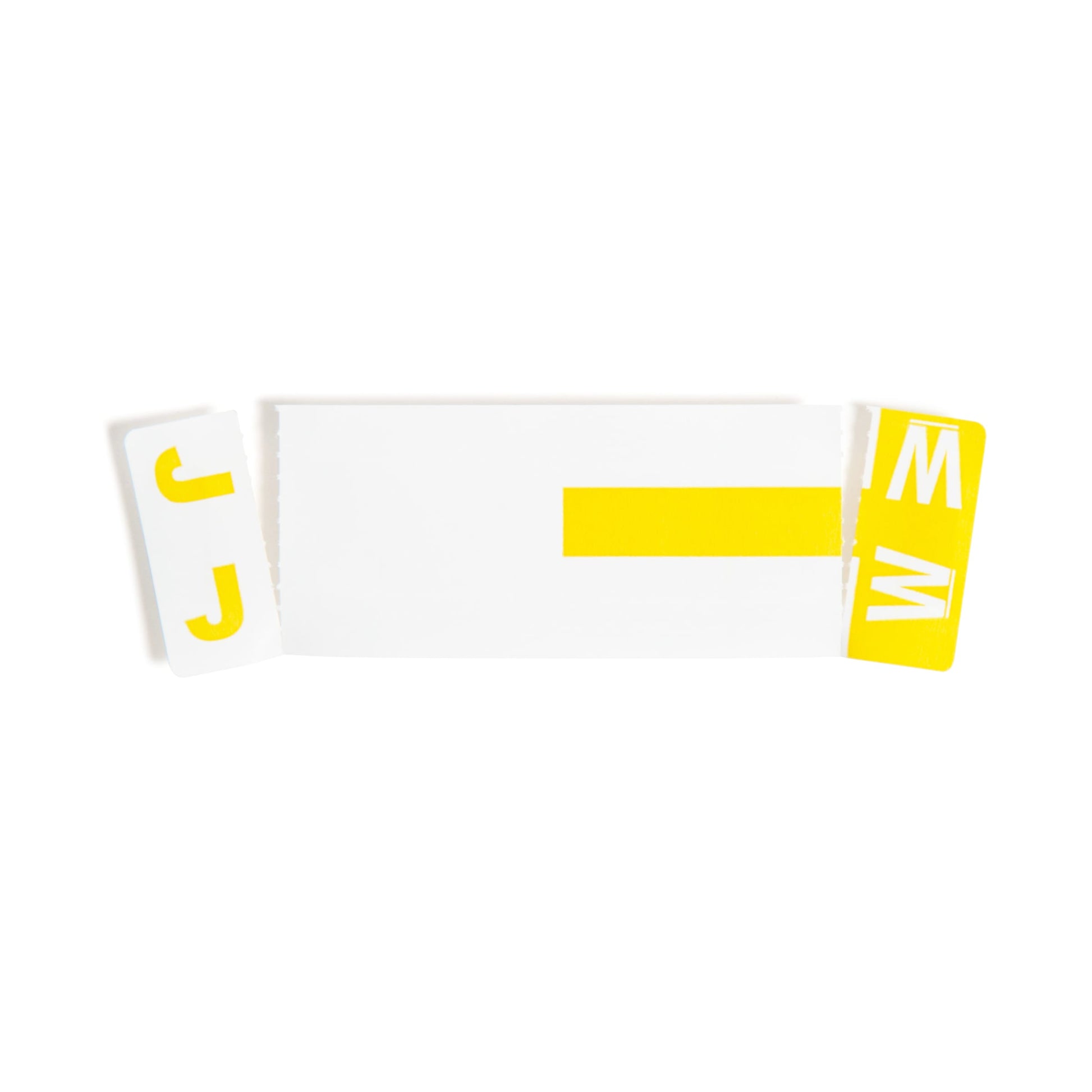 AlphaZ® NCC Color-Coded Name Labels - Sheets, Yellow Color, 3-5/8" X 1-5/32" Size, Set of 100, 086486671613