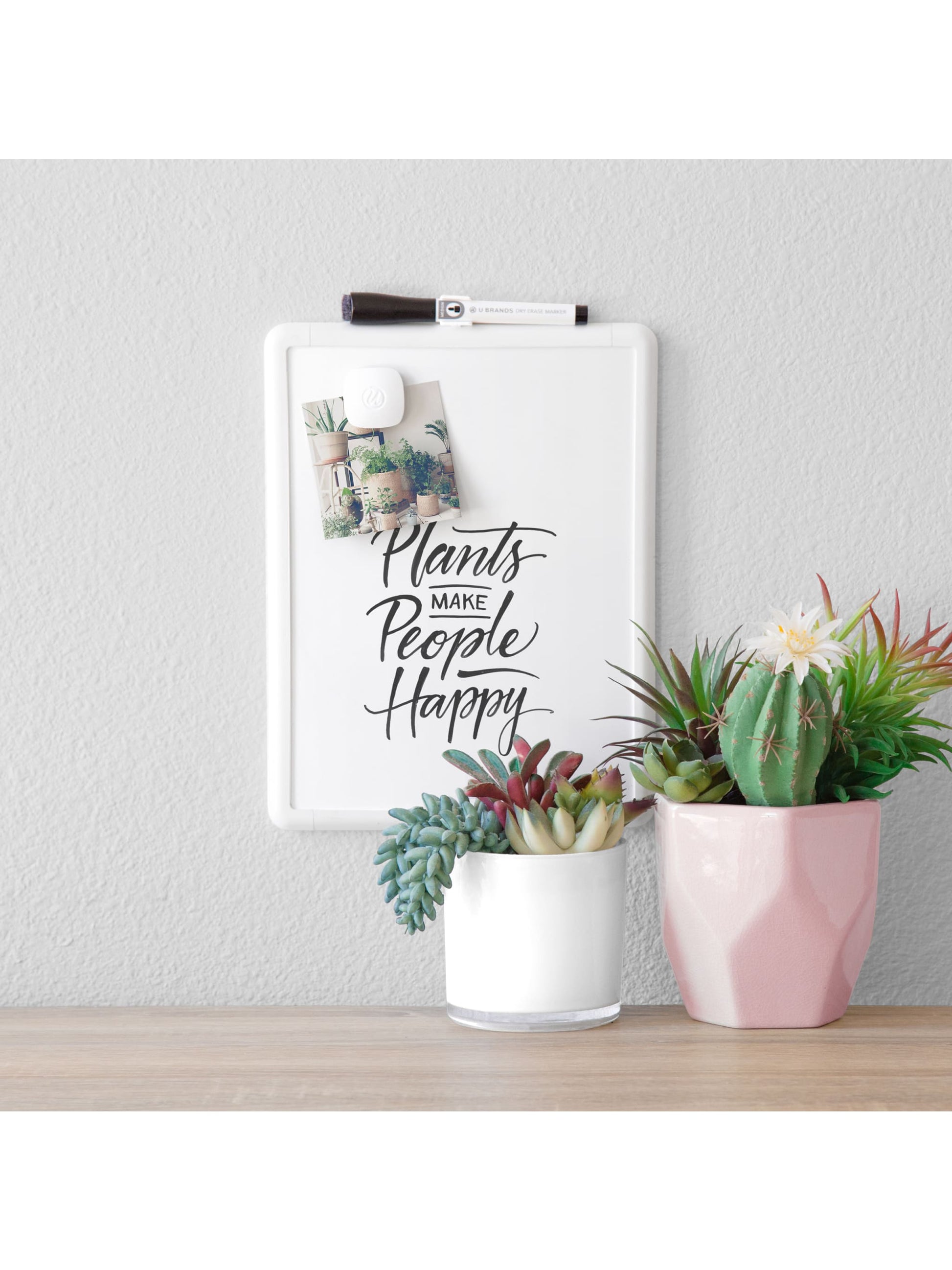 Contempo Frame Dry Erase Board, Contempo, White, White, 11" x 8.5", 2' or Smaller, White, 11" X 8.5" Size, Set of 1, 812296022518