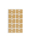 AlphaZ® ACCS Color Coded Alphabetic Labels - Sheets, Light Brown Color, 1" X 1-5/8" Size, Set of 100, 086486671811