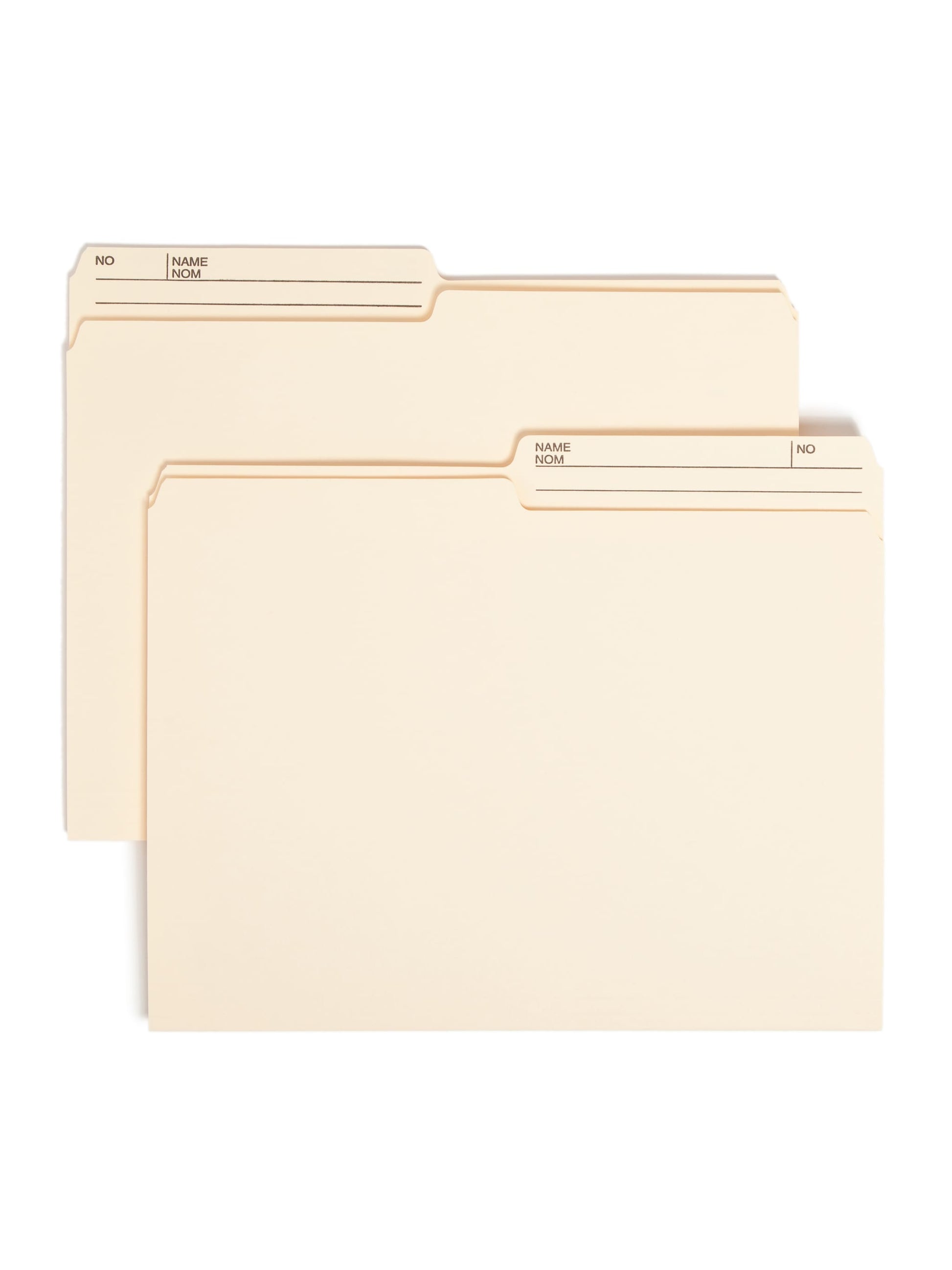 WaterShed®/CutLess® Reversible Printed Tab File Folders, Manila Color, Letter Size, 086486103909
