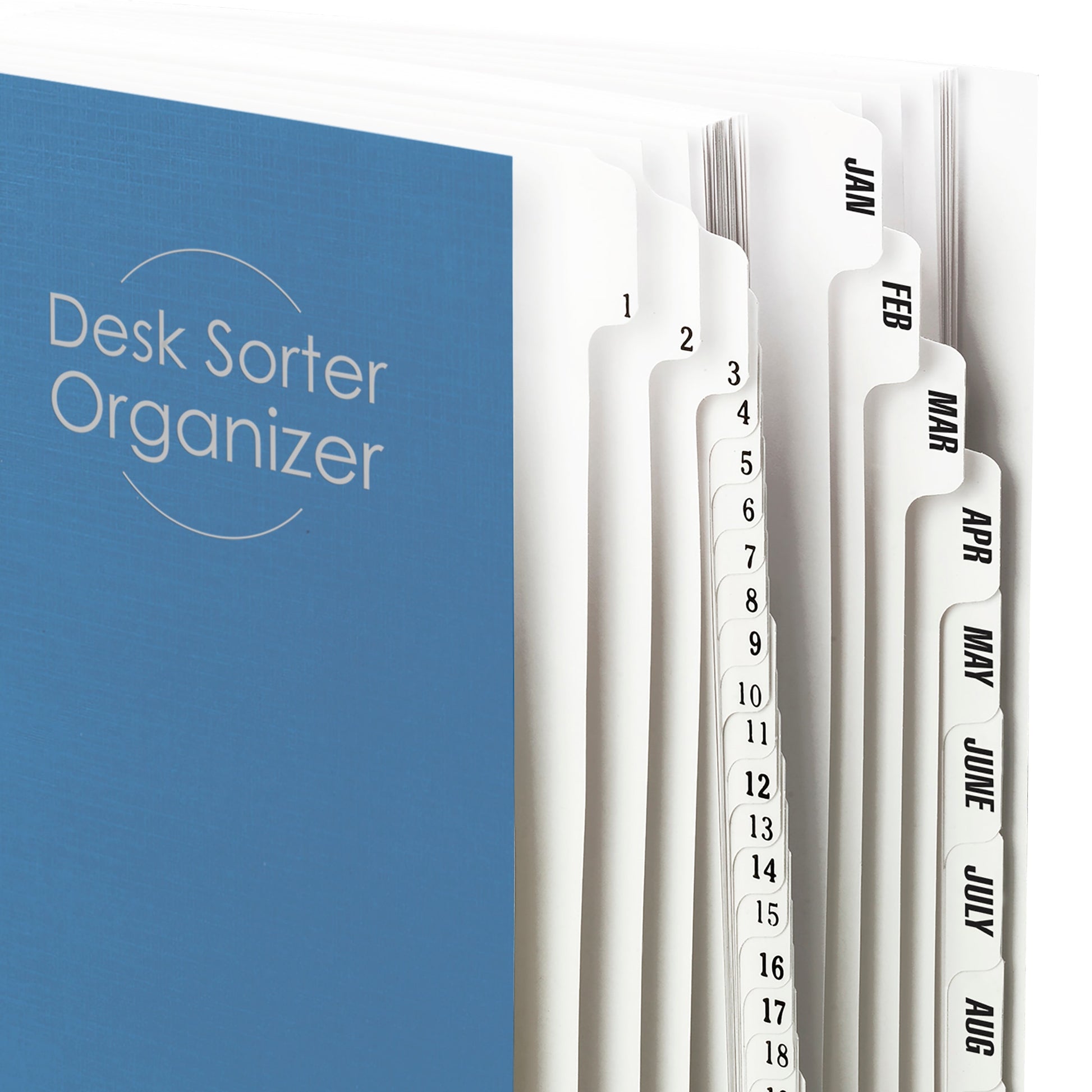 Desk File/Sorters, Dark Blue Color, Letter Size, Set of 1, 086486892353