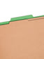 SafeSHIELD® Premium Pressboard Classification File Folders, 2 Dividers, 2 inch Expansion, 2/5-Cut Tab, Green Color, Legal Size, Set of 10, 30086486192010