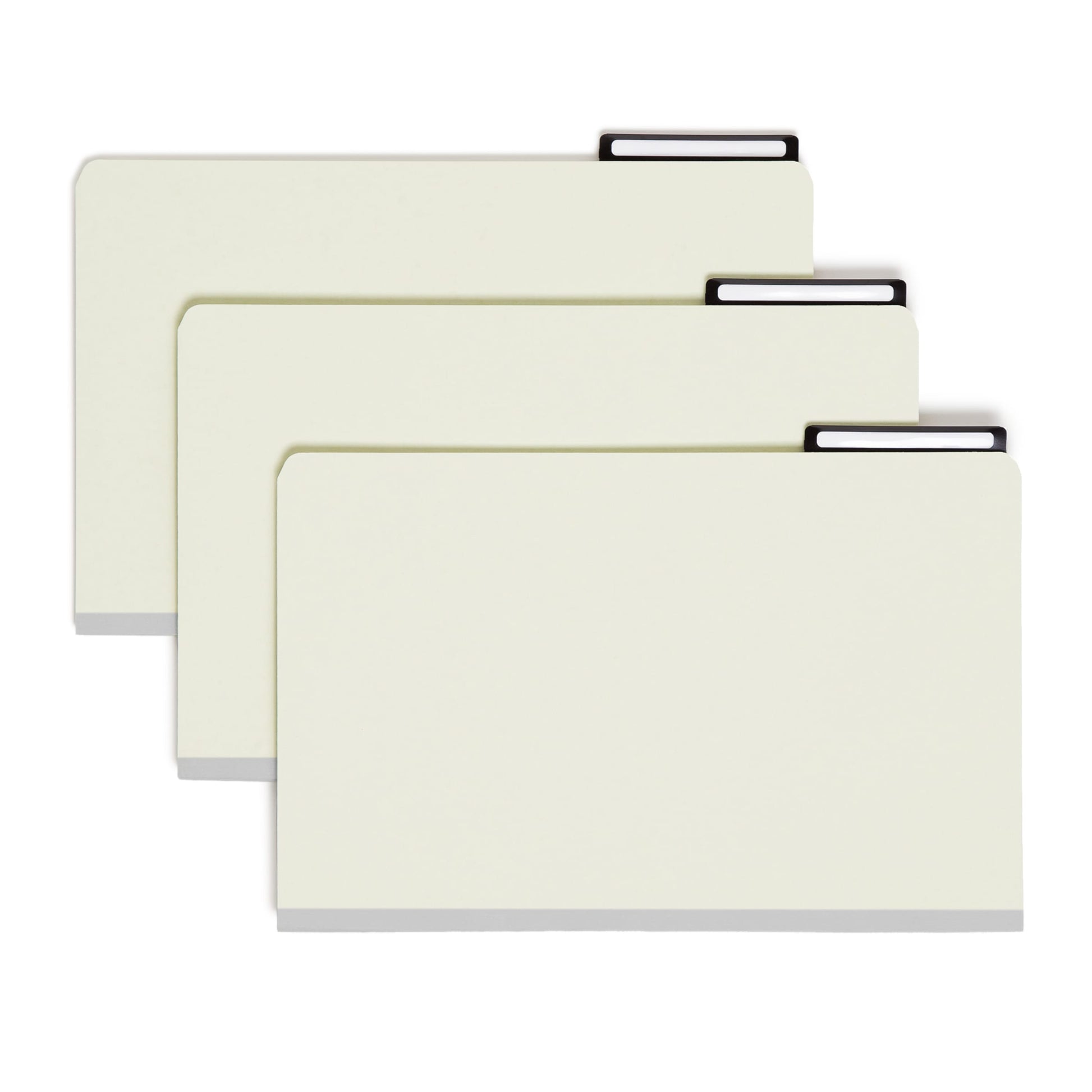Pressboard Mortgage File Folders, Gray/Green Color, Legal Size, Set of 10, 30086486782082
