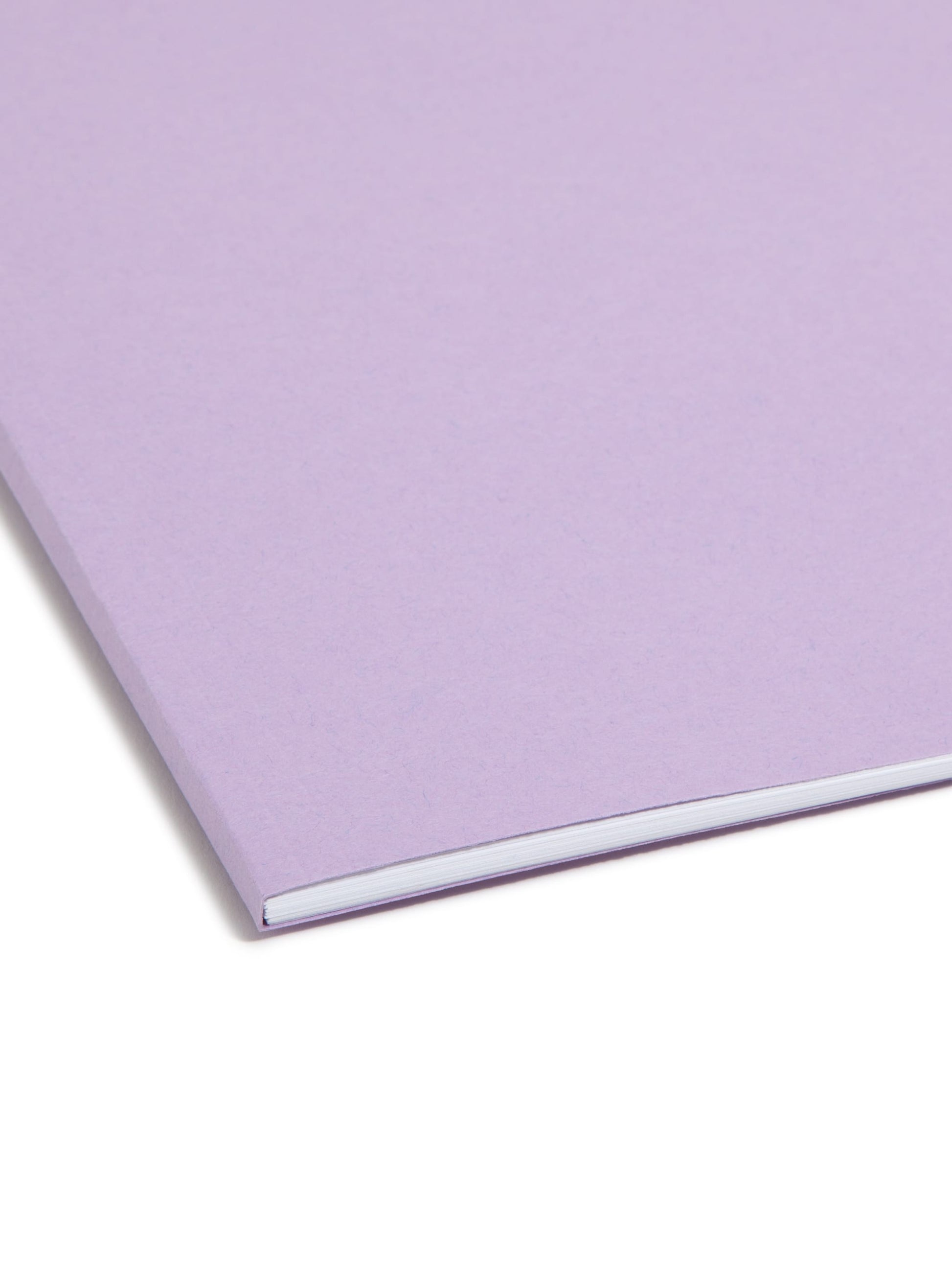 Reinforced Tab Fastener File Folders, 1/3-Cut Tab, 2 Fasteners, Lavender Color, Letter Size, Set of 50, 086486124409