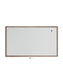 Rustic Frame Dry Erase Board, Brown, White, 47" x 0.75" x 72", 6 x 4, White, 47" X 0.75" X 72" Size, Set of 1, 843463148960