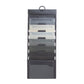 Cascading Wall Organizers, 6 Pockets, Gray Color, Letter Size, Set of 1, 086486920612